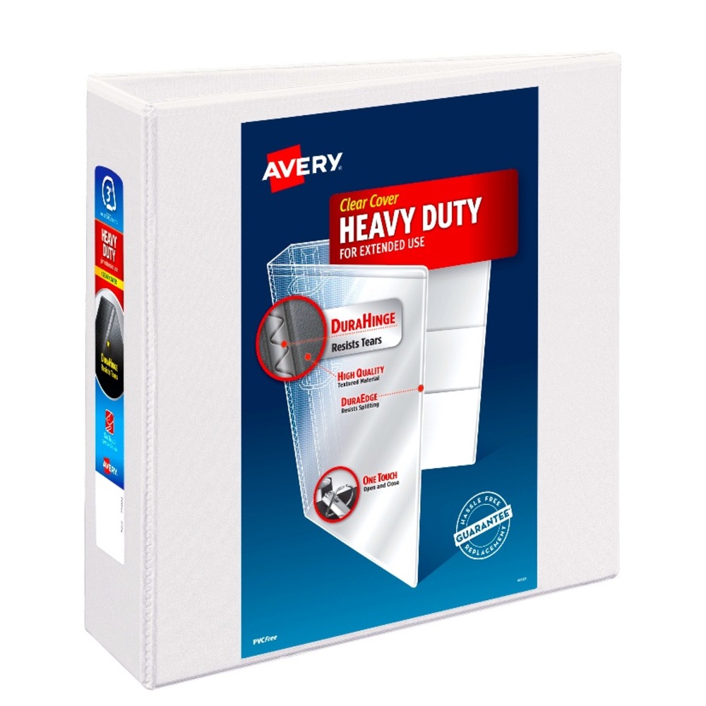 Avery Durahinge 4” Heavy Duty Clear View Binder